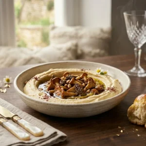 Hummus Tehina & Wild Mushrooms